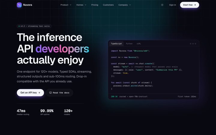 Developer API home
